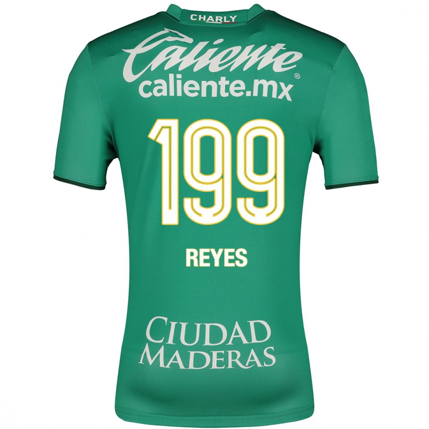 Damen Fußball Jonathan Reyes #199 Grün Heimtrikot Trikot 2023/24 T-Shirt Luxemburg