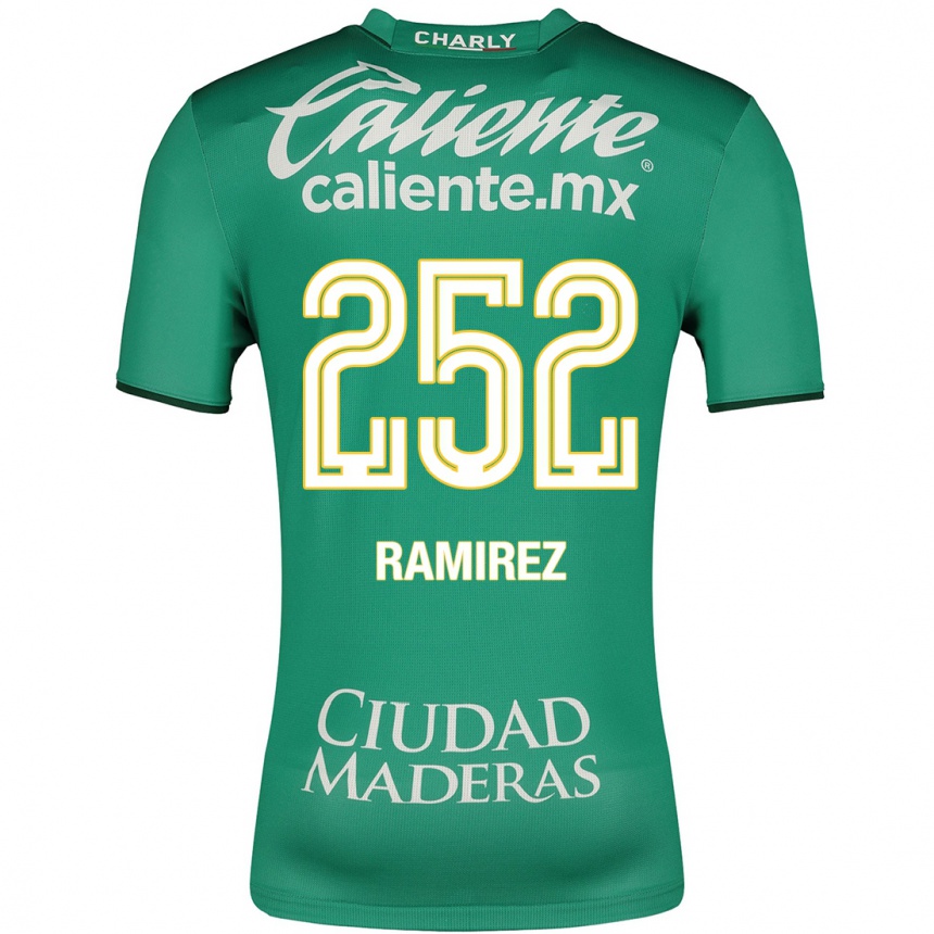 Damen Fußball Luis Ramírez #252 Grün Heimtrikot Trikot 2023/24 T-Shirt Luxemburg