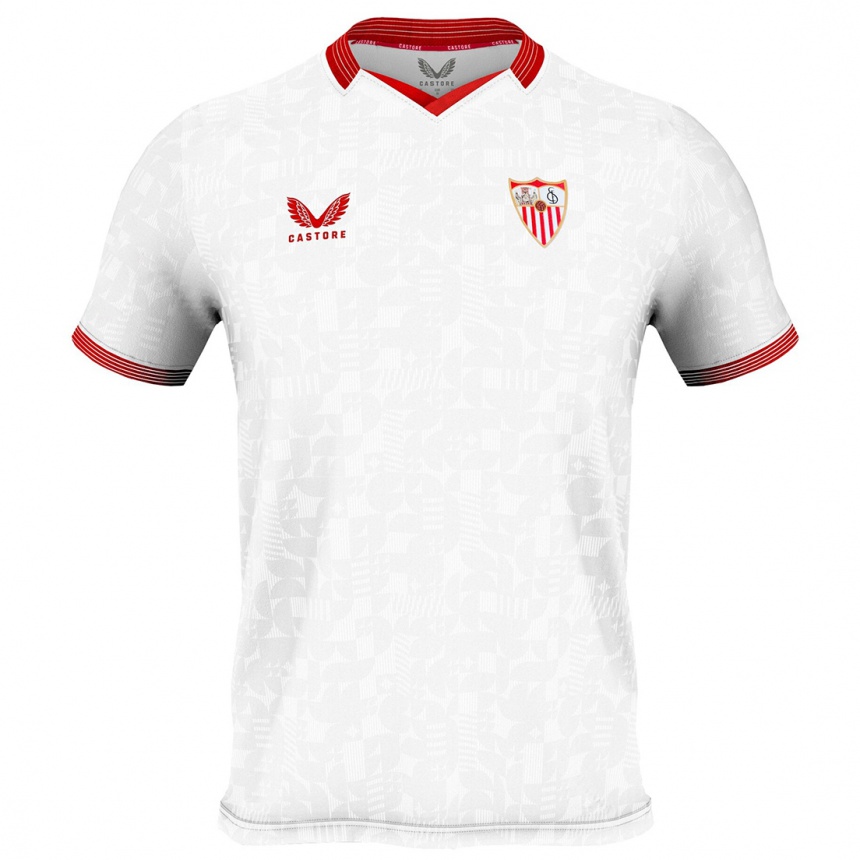Damen Fußball Adrià Pedrosa #3 Weiß Heimtrikot Trikot 2023/24 T-Shirt Luxemburg
