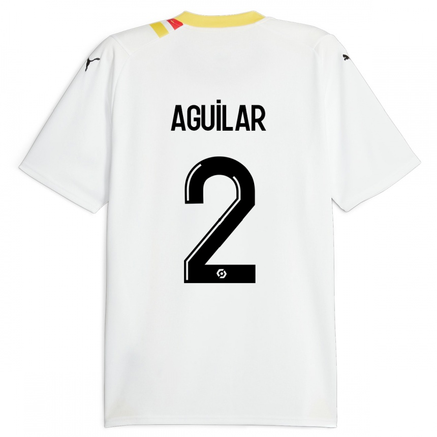 Damen Fußball Ruben Aguilar #2 Schwarz Auswärtstrikot Trikot 2023/24 T-Shirt Luxemburg