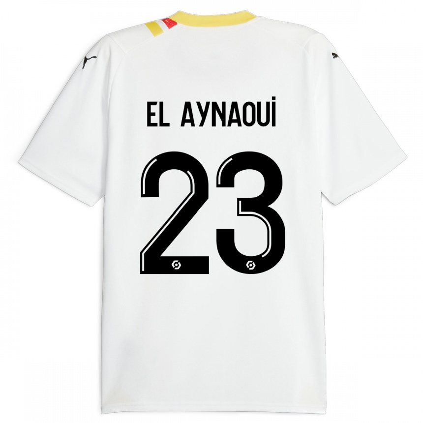 Damen Fußball Neil El Aynaoui #23 Schwarz Auswärtstrikot Trikot 2023/24 T-Shirt Luxemburg