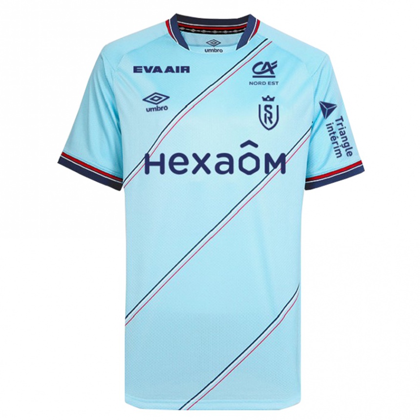 Damen Fußball Antonin Marsin #0 Himmelblau Auswärtstrikot Trikot 2023/24 T-Shirt Luxemburg