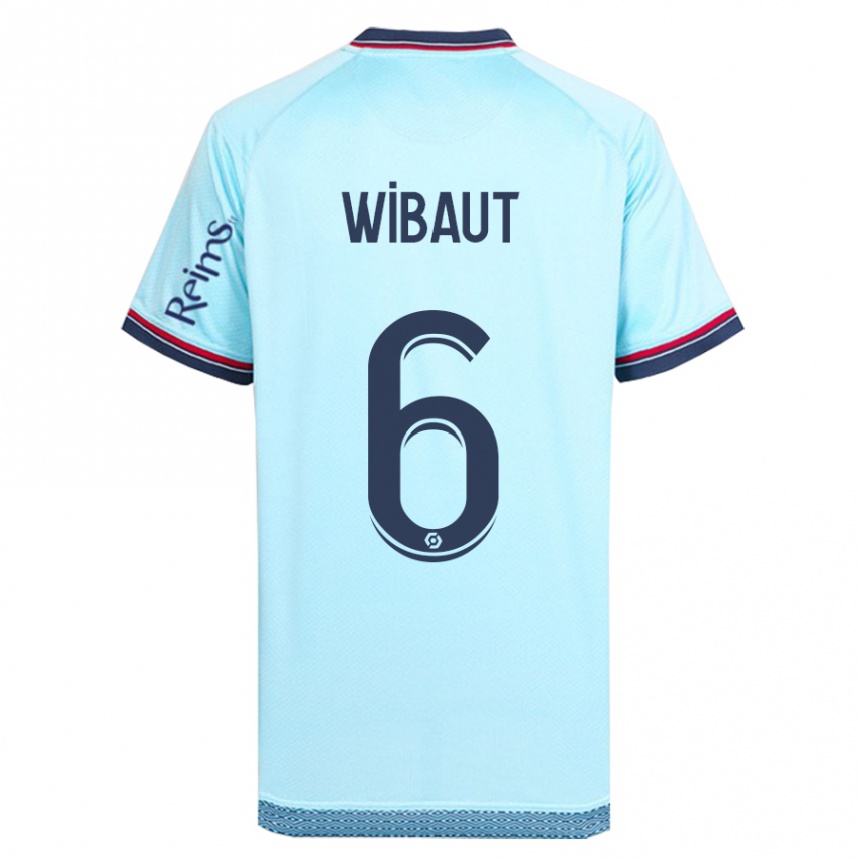 Damen Fußball Clara Wibaut #6 Himmelblau Auswärtstrikot Trikot 2023/24 T-Shirt Luxemburg