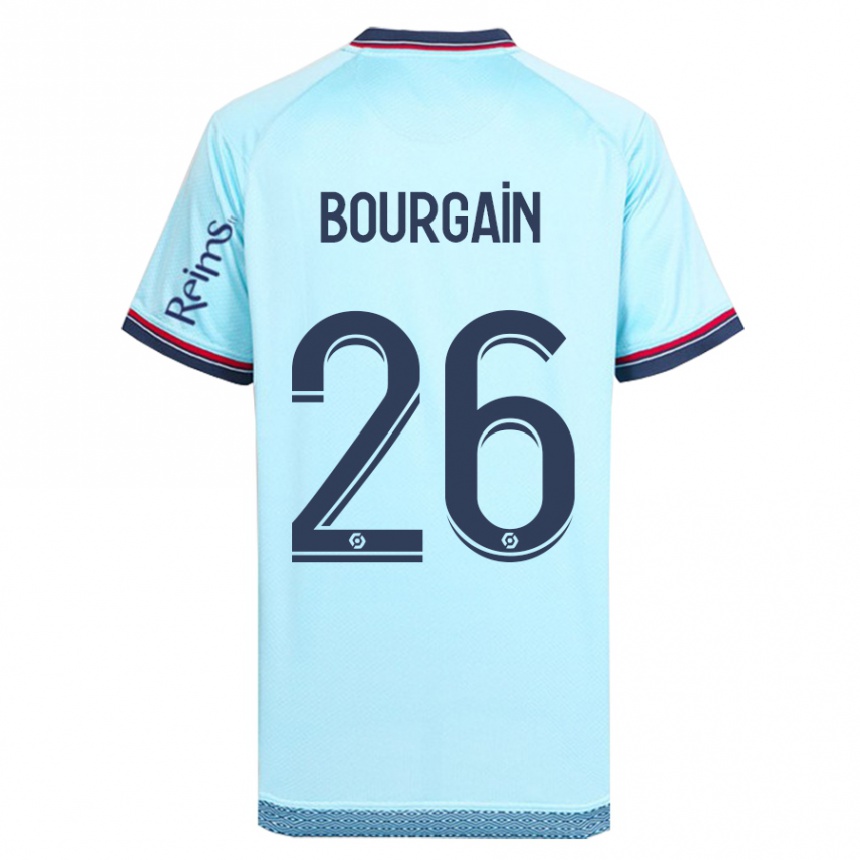 Damen Fußball Lea Bourgain #26 Himmelblau Auswärtstrikot Trikot 2023/24 T-Shirt Luxemburg