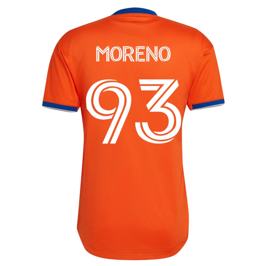 Damen Fußball Júnior Moreno #93 Weiß Auswärtstrikot Trikot 2023/24 T-Shirt Luxemburg
