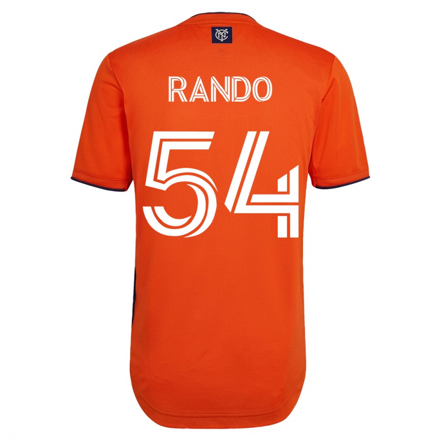 Damen Fußball Alex Rando #54 Schwarz Auswärtstrikot Trikot 2023/24 T-Shirt Luxemburg