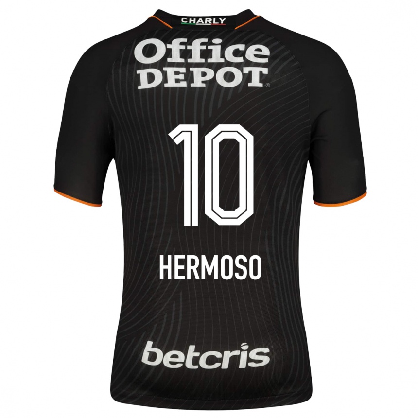 Damen Fußball Jennifer Hermoso #10 Schwarz Auswärtstrikot Trikot 2023/24 T-Shirt Luxemburg