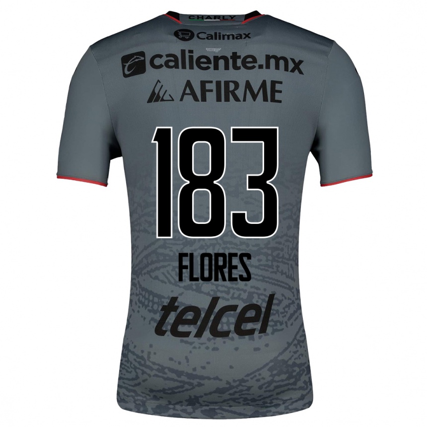 Damen Fußball Abraham Flores #183 Grau Auswärtstrikot Trikot 2023/24 T-Shirt Luxemburg