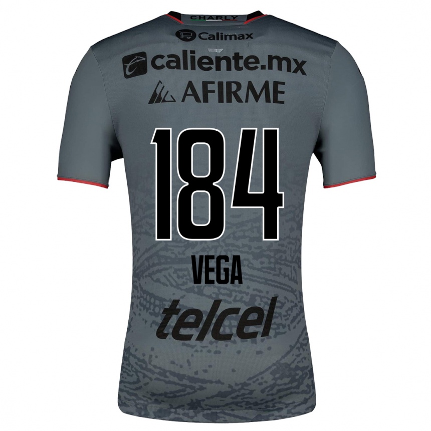 Damen Fußball Daniel Vega #184 Grau Auswärtstrikot Trikot 2023/24 T-Shirt Luxemburg