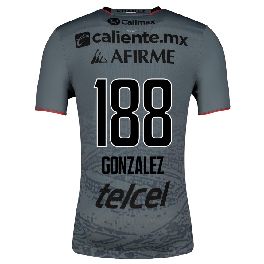 Damen Fußball Jorge González #188 Grau Auswärtstrikot Trikot 2023/24 T-Shirt Luxemburg