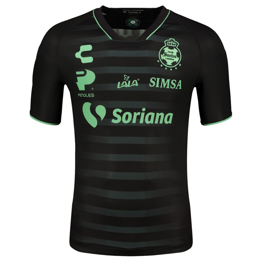 Damen Fußball Javier Correa #9 Schwarz Auswärtstrikot Trikot 2023/24 T-Shirt Luxemburg