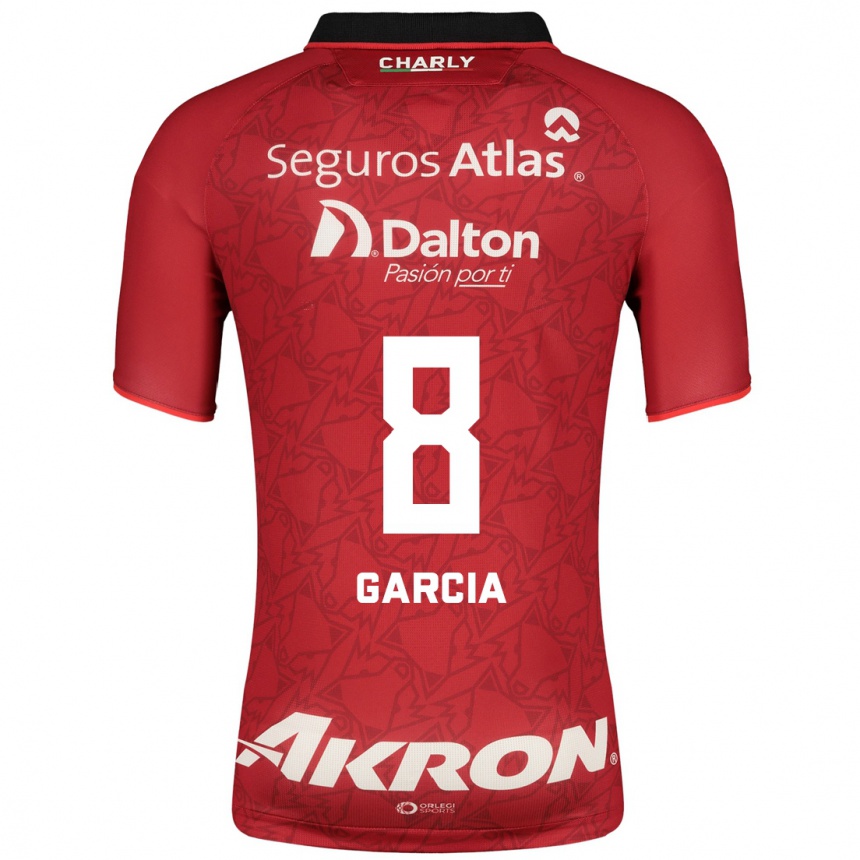 Damen Fußball Karen García #8 Rot Auswärtstrikot Trikot 2023/24 T-Shirt Luxemburg
