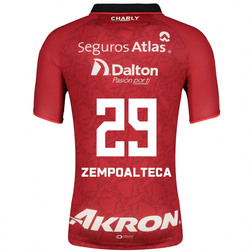 Damen Fußball Karla Zempoalteca #29 Rot Auswärtstrikot Trikot 2023/24 T-Shirt Luxemburg