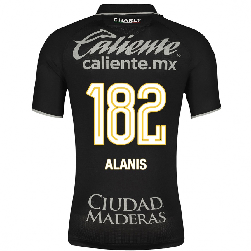 Damen Fußball Alejandro Alanís #182 Schwarz Auswärtstrikot Trikot 2023/24 T-Shirt Luxemburg