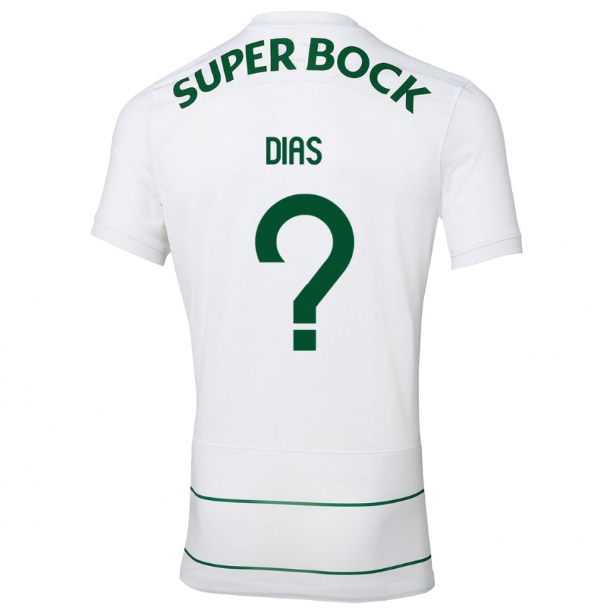 Damen Fußball Rodrigo Dias #0 Weiß Auswärtstrikot Trikot 2023/24 T-Shirt Luxemburg