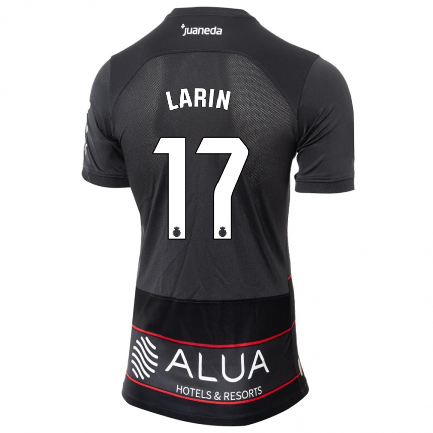Damen Fußball Cyle Larin #17 Schwarz Auswärtstrikot Trikot 2023/24 T-Shirt Luxemburg