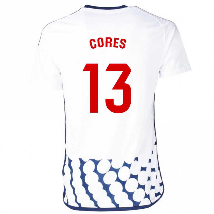 Damen Fußball Christian Cores #13 Weiß Auswärtstrikot Trikot 2023/24 T-Shirt Luxemburg