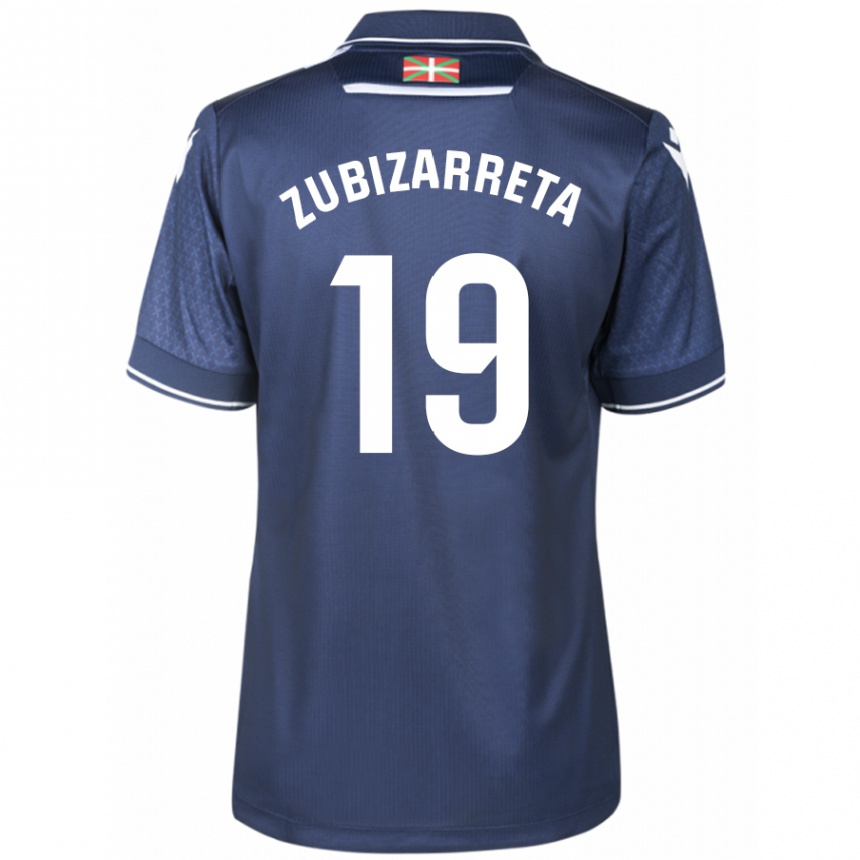 Damen Fußball Pablo Zubizarreta #19 Marine Auswärtstrikot Trikot 2023/24 T-Shirt Luxemburg