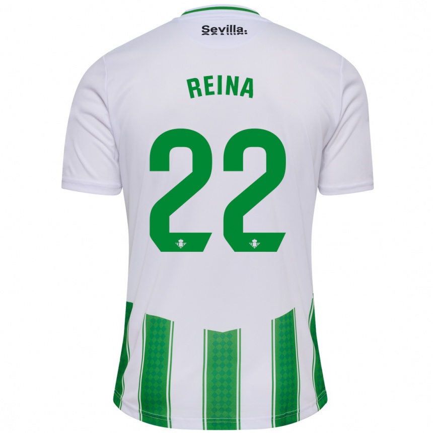 Kinder Fußball Carlos Reina #22 Weiß Heimtrikot Trikot 2023/24 T-Shirt Luxemburg