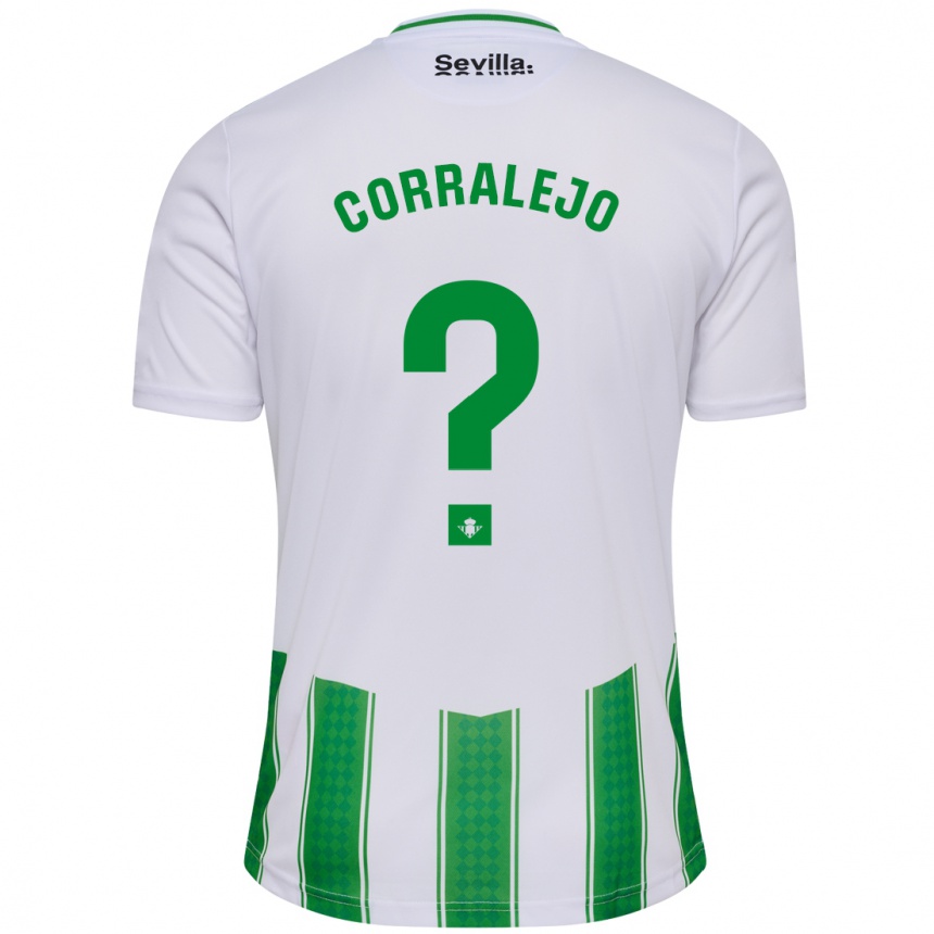Kinder Fußball Iván Corralejo #0 Weiß Heimtrikot Trikot 2023/24 T-Shirt Luxemburg