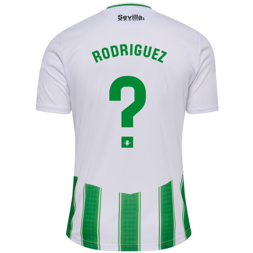 Kinder Fußball Jesús Rodriguez #0 Weiß Heimtrikot Trikot 2023/24 T-Shirt Luxemburg
