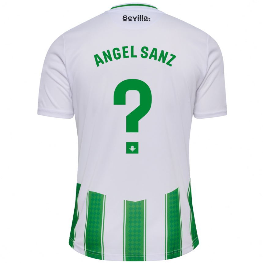 Kinder Fußball Miguel Ángel Sanz #0 Weiß Heimtrikot Trikot 2023/24 T-Shirt Luxemburg