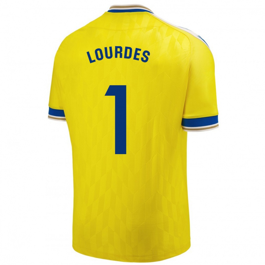 Kinder Fußball Lourdes #1 Gelb Heimtrikot Trikot 2023/24 T-Shirt Luxemburg