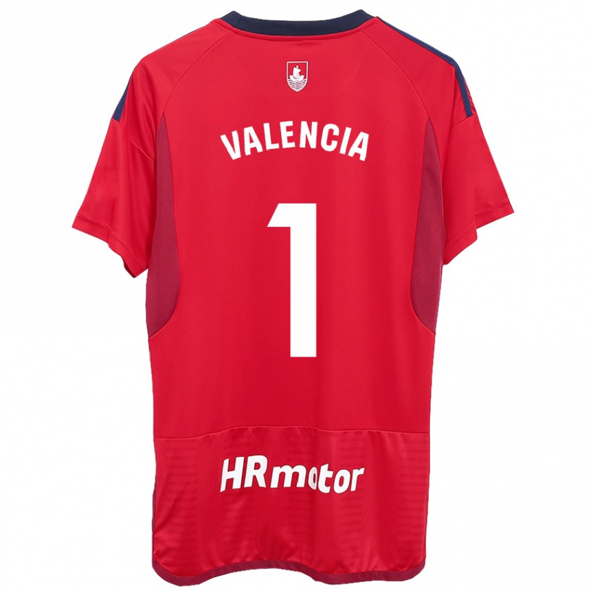 Kinder Fußball Pablo Valencia #1 Rot Heimtrikot Trikot 2023/24 T-Shirt Luxemburg