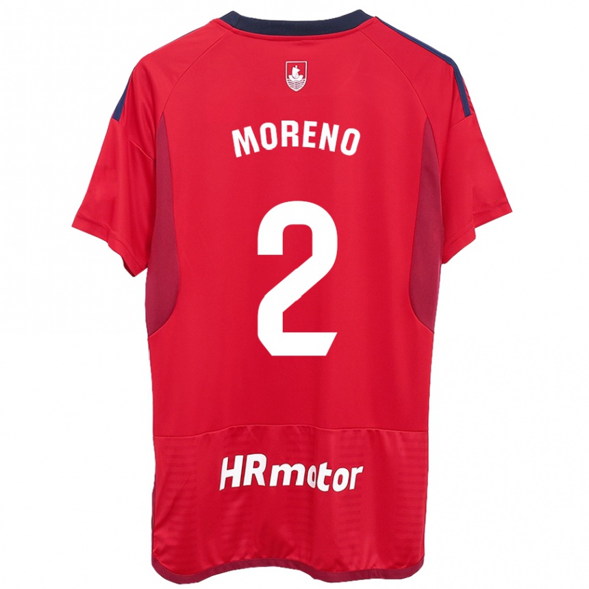 Kinder Fußball Jorge Moreno #27 Rot Heimtrikot Trikot 2023/24 T-Shirt Luxemburg