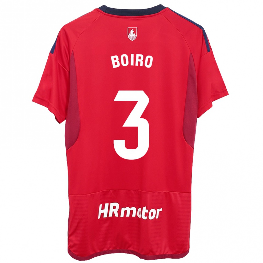 Kinder Fußball Adama Boiro #3 Rot Heimtrikot Trikot 2023/24 T-Shirt Luxemburg