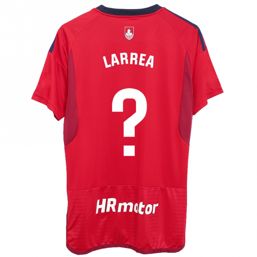 Kinder Fußball Unai Larrea #0 Rot Heimtrikot Trikot 2023/24 T-Shirt Luxemburg