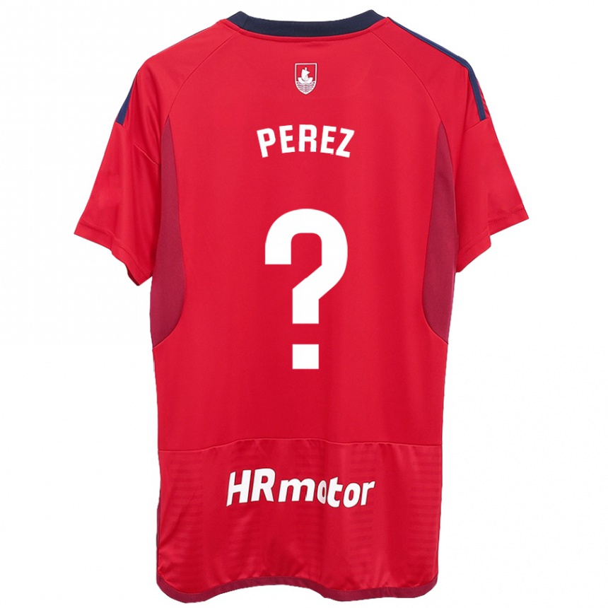 Kinder Fußball Bruno Perez #0 Rot Heimtrikot Trikot 2023/24 T-Shirt Luxemburg
