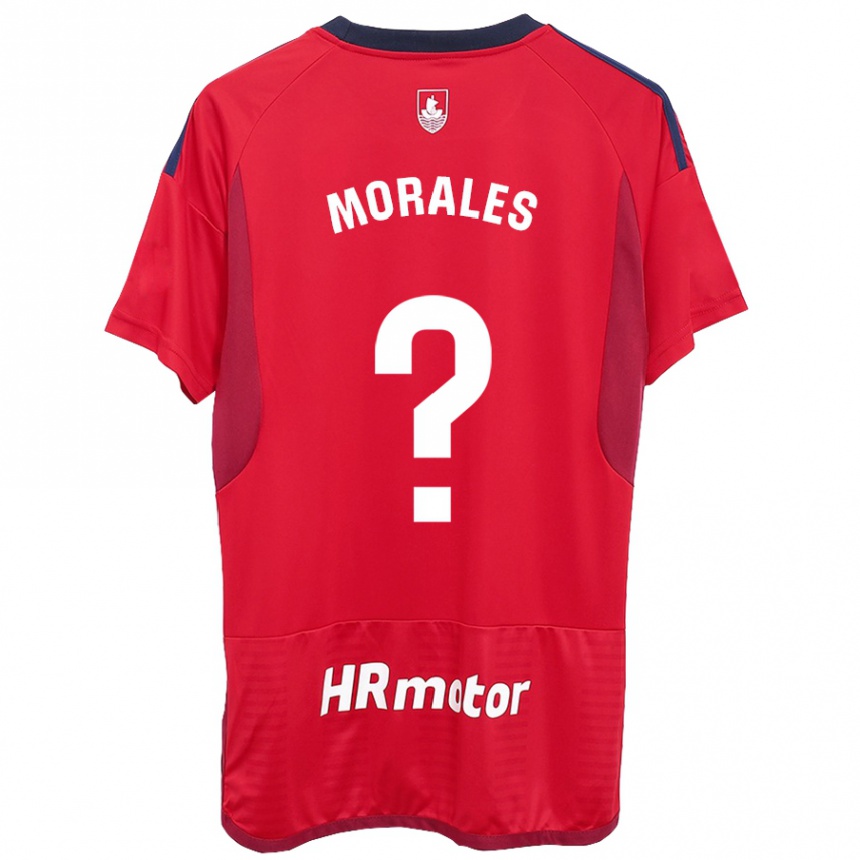 Kinder Fußball Anai Morales #0 Rot Heimtrikot Trikot 2023/24 T-Shirt Luxemburg