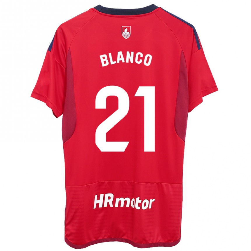 Kinder Fußball Alexia Blanco Llacuno #21 Rot Heimtrikot Trikot 2023/24 T-Shirt Luxemburg