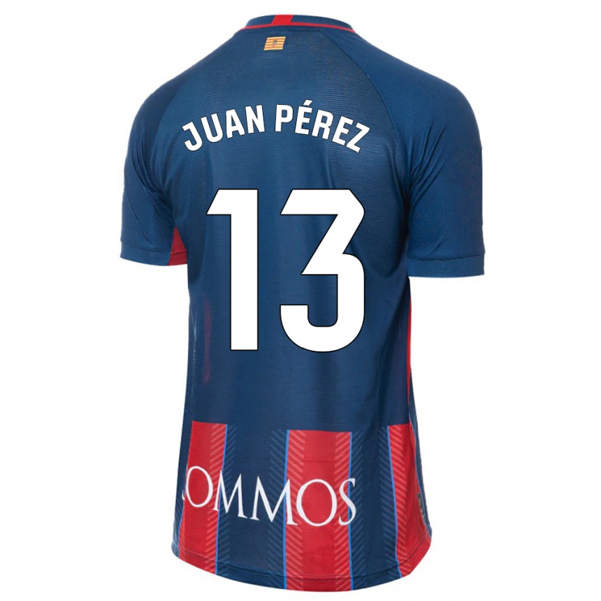 Kinder Fußball Juan Pérez #13 Marine Heimtrikot Trikot 2023/24 T-Shirt Luxemburg