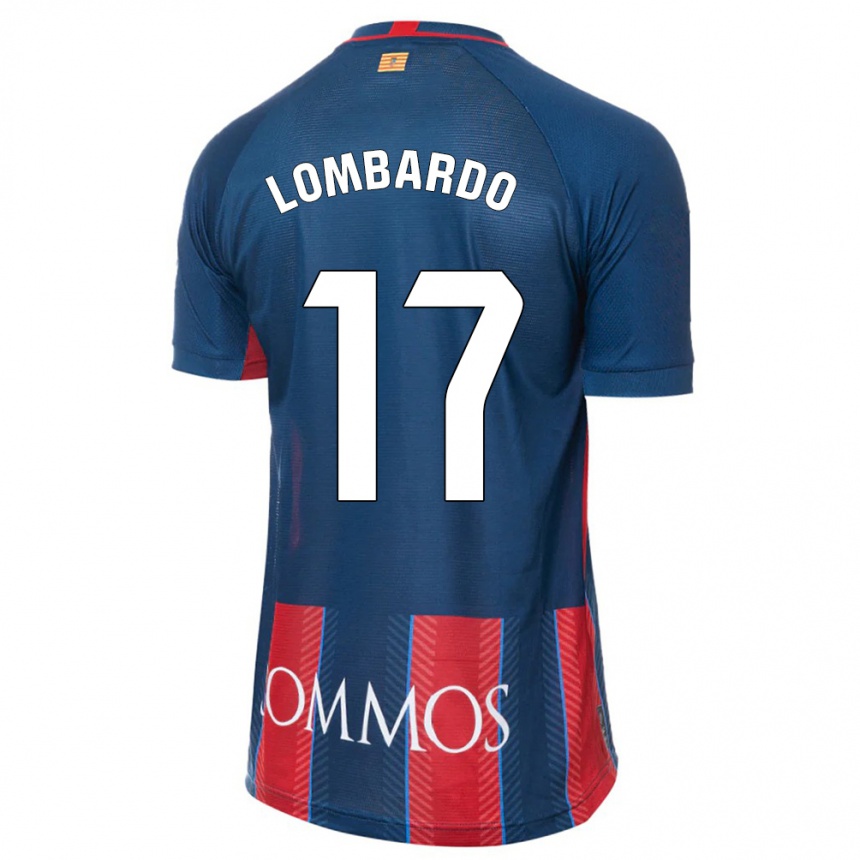 Kinder Fußball Enzo Lombardo #17 Marine Heimtrikot Trikot 2023/24 T-Shirt Luxemburg