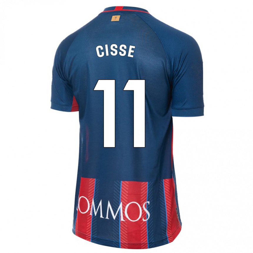 Kinder Fußball Bakary Cissé #11 Marine Heimtrikot Trikot 2023/24 T-Shirt Luxemburg