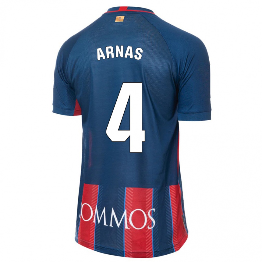 Kinder Fußball Iris Arnas #4 Marine Heimtrikot Trikot 2023/24 T-Shirt Luxemburg