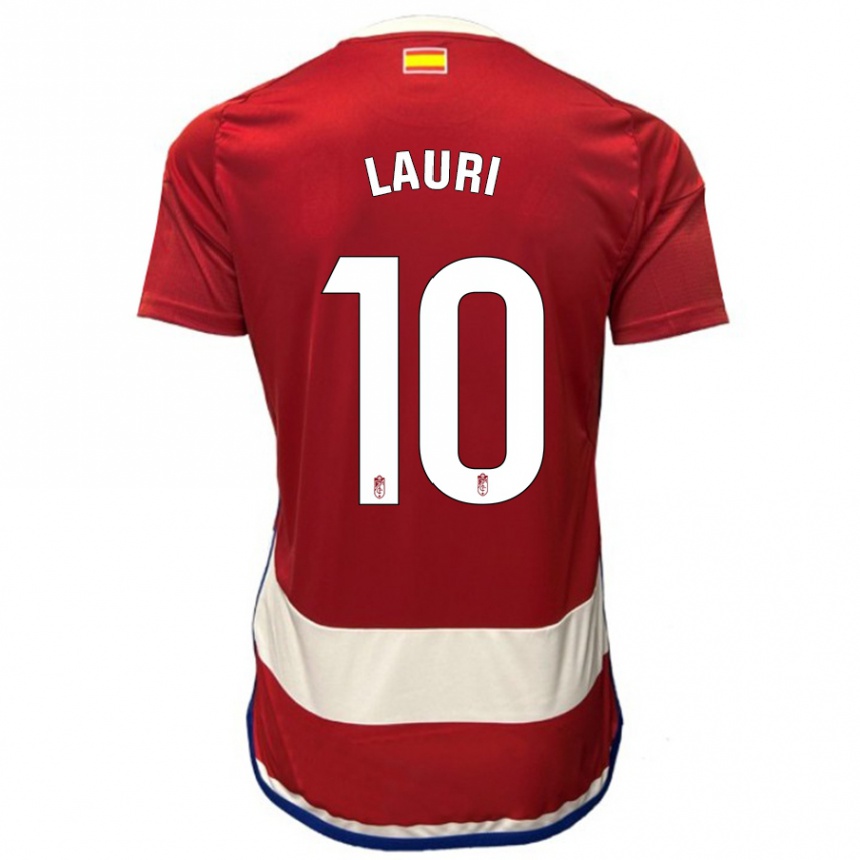 Kinder Fußball Lauri #10 Rot Heimtrikot Trikot 2023/24 T-Shirt Luxemburg