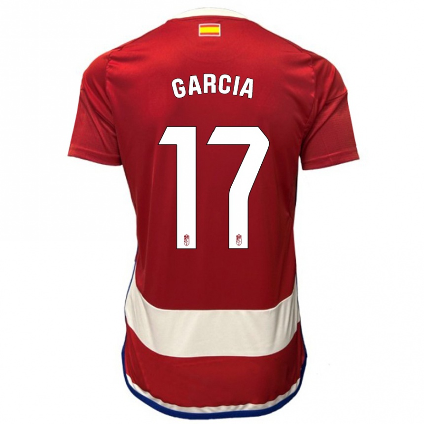 Kinder Fußball Naima García #17 Rot Heimtrikot Trikot 2023/24 T-Shirt Luxemburg