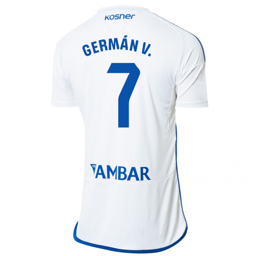Kinder Fußball German Valera #7 Weiß Heimtrikot Trikot 2023/24 T-Shirt Luxemburg