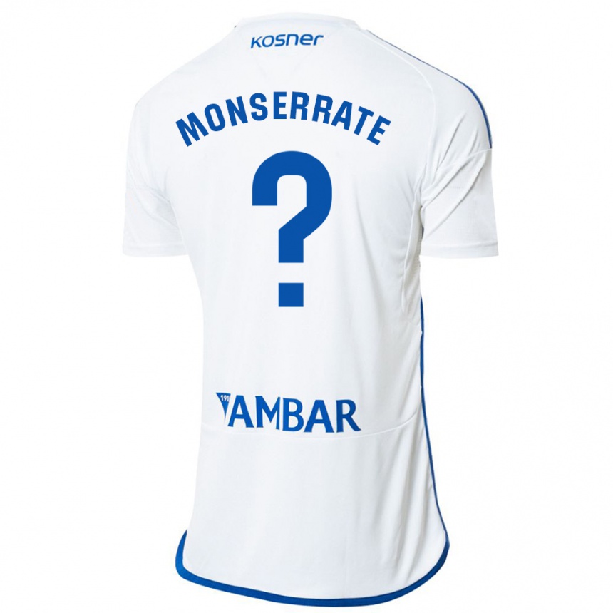 Kinder Fußball Jano Monserrate #0 Weiß Heimtrikot Trikot 2023/24 T-Shirt Luxemburg