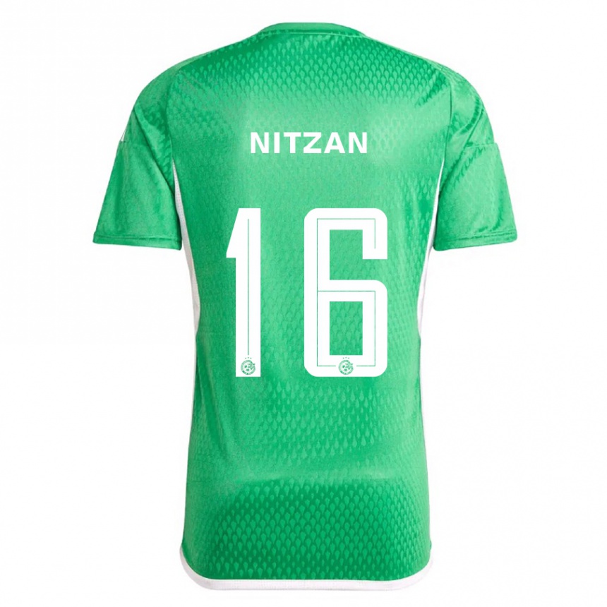 Kinder Fußball Itamar Nitzan #16 Weiß Blau Heimtrikot Trikot 2023/24 T-Shirt Luxemburg