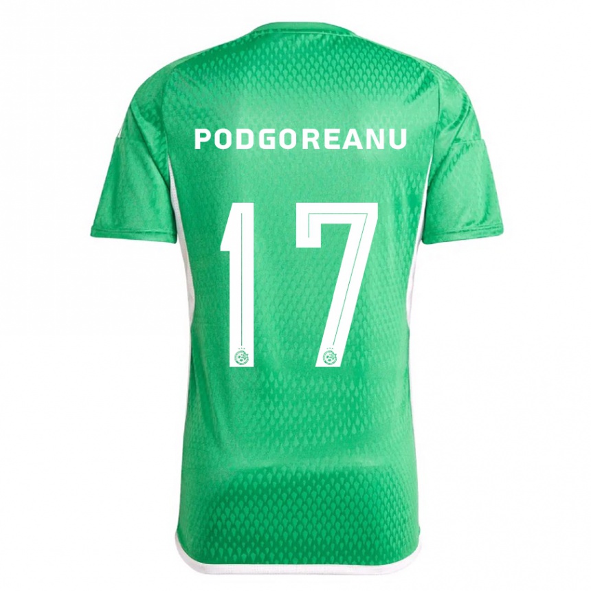 Kinder Fußball Suf Podgoreanu #17 Weiß Blau Heimtrikot Trikot 2023/24 T-Shirt Luxemburg