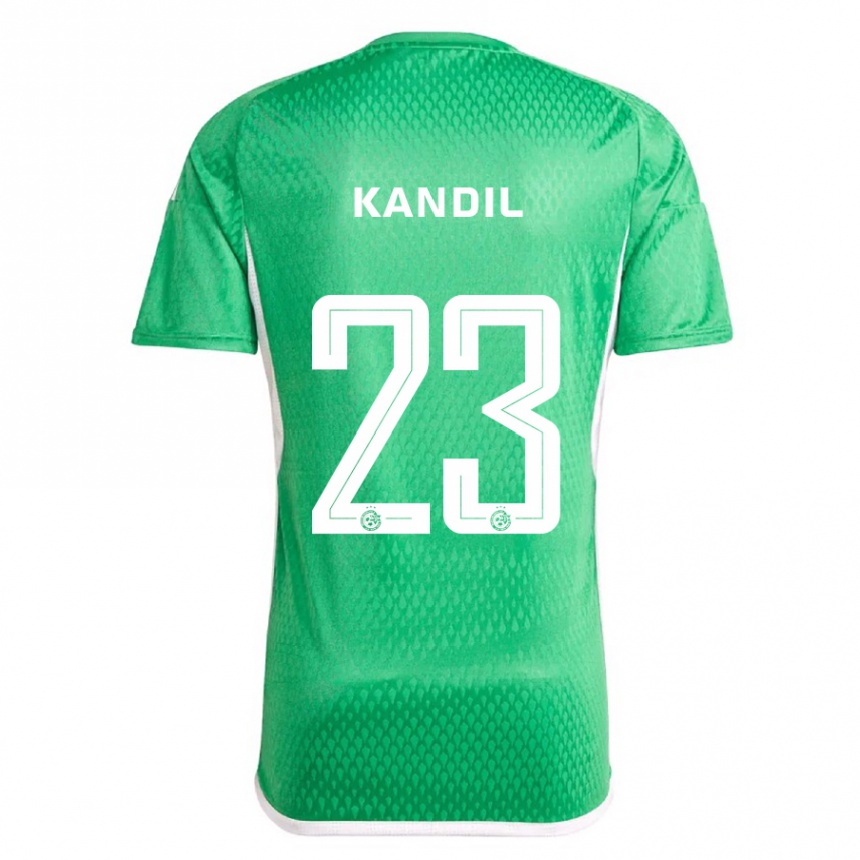 Kinder Fußball Maor Kandil #23 Weiß Blau Heimtrikot Trikot 2023/24 T-Shirt Luxemburg