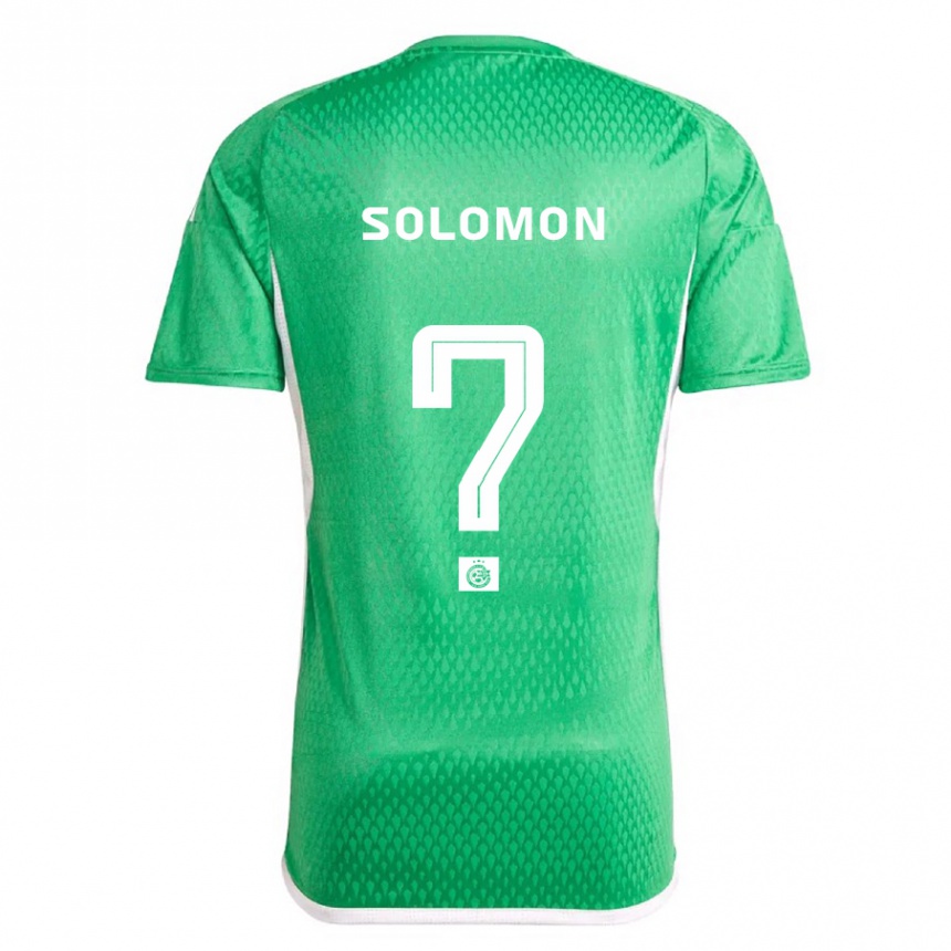 Kinder Fußball Itay Solomon #0 Weiß Blau Heimtrikot Trikot 2023/24 T-Shirt Luxemburg