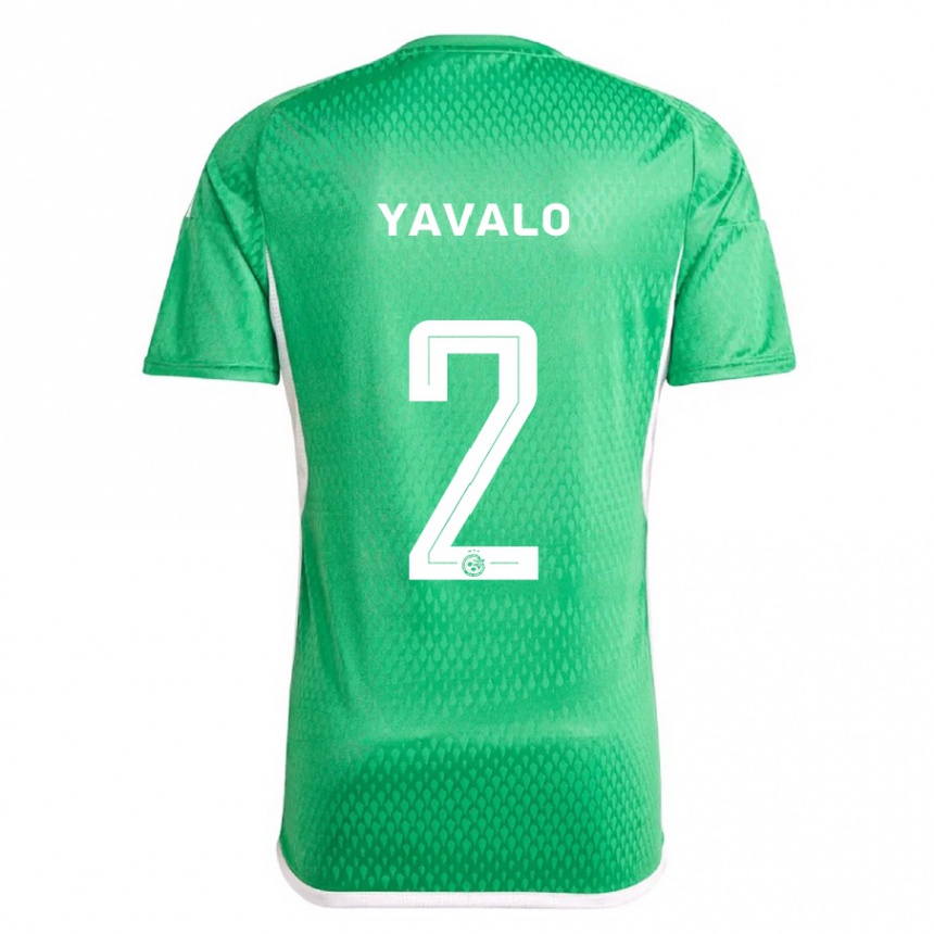 Kinder Fußball Gatachao Yavalo #2 Weiß Blau Heimtrikot Trikot 2023/24 T-Shirt Luxemburg