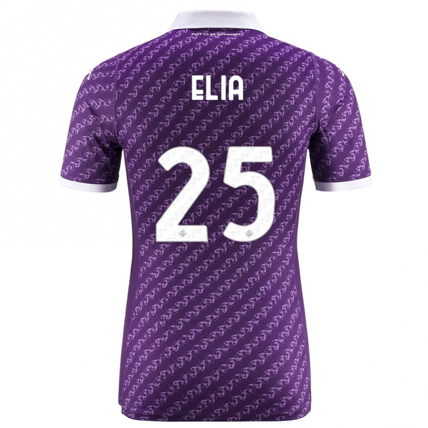 Kinder Fußball Mirko Elia #25 Violett Heimtrikot Trikot 2023/24 T-Shirt Luxemburg