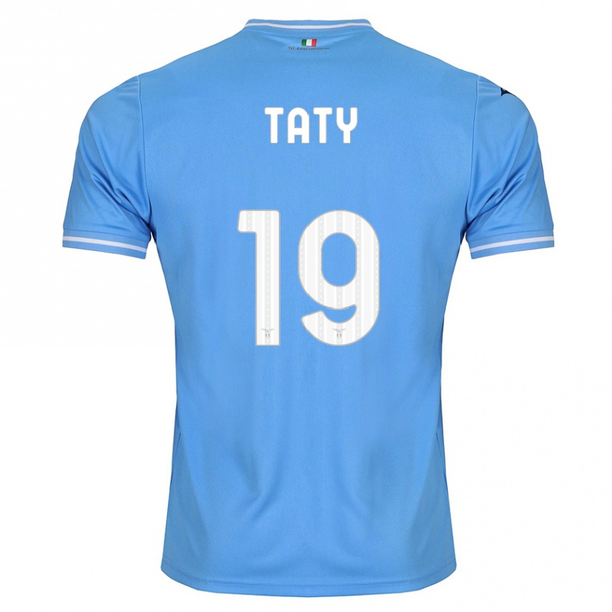 Kinder Fußball Taty Castellanos #19 Blau Heimtrikot Trikot 2023/24 T-Shirt Luxemburg