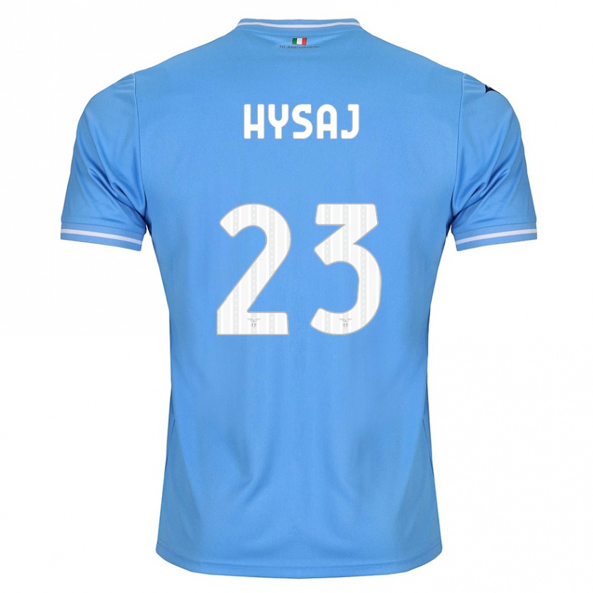 Kinder Fußball Elseid Hysaj #23 Blau Heimtrikot Trikot 2023/24 T-Shirt Luxemburg